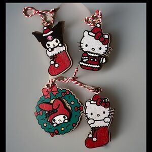 Sanrio Hello Kitty and Friends 12 Count Wooden Giftable Ornaments
